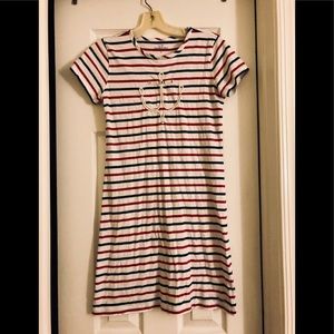 Vineyard Vines Red, White, and Blue Striped Dress